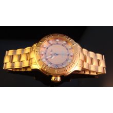 Womens Rare Invicta Master Of The Oceans Pro Diver S.S. Rose Gold Tone Band&Dial