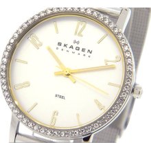 Women's Skagen Stainless Steel Mesh Crystallizes Swarovski elements W