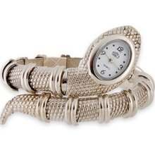 Women's Snake Vixen Bracelet Watch - Silver - Metal - Adjustable