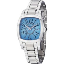 Women's TV Screen Light Blue Textured Dial Stainless Steel ...