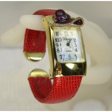 Xanadu Red Hat Ladies Watch Bangle