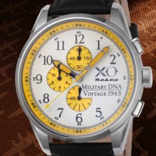 Xo Retro P-38 Lightning Military Dna Yellow & White Dial Luxury Watch