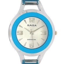 Zaza London Dome Shaped Dial Blue Strap Ladies Watch Llb853