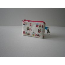 zippered keyring purse