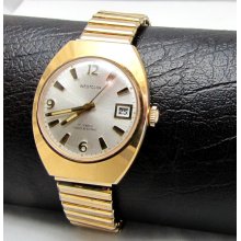 10% Off Coupon Westclox USA Mechanical 17 Jewels Mens Wrist Watch Gold Tone Vintage