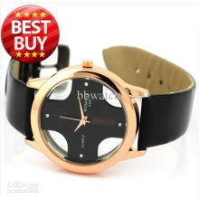 10pcs Chrismas Gift. Womage Women Ladies Quartz Watch With Pu Leathe