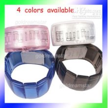 10pcs Fashion Digital Unisex Led Jelly Wristwatch Newq1