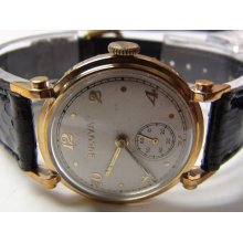 1936 Bulova Men's 21Jwl 10K Gold Fancy Case Watch