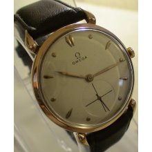 1940s' Omega Men's Solid 18K Pink Gold Swiss Made Watch