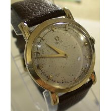 1950 Omega Men's 17 Jwl 14K Gold Swiss Made Watch