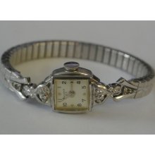 1957 Bulova 10k Rolled Gold Plated 23 Jewel Ladies Watch Running