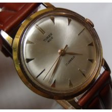 1960' Timex 400 Men's 17Jwl Gold Made in Germany Watch w/ Strap