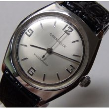 1977 Bulova Men's SilverInteresting Dial Watch w/ Strap