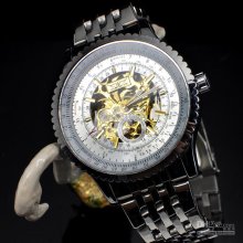 1pcs Accurate Automatic Mechanical Watch Stainless Steel Belt Wrist