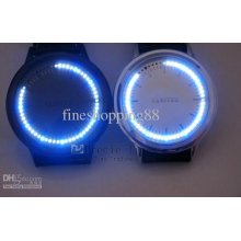 2011 Fashion Sales Touch Screen Led Digital Watch With Leather Band