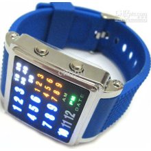 2012 Hotsale New Led Light Fashion Matrix Digital Mens Watch Freeshi