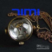 2012 Hotsale Rome Antique Manual Chain Pocket Watch Back Hollow Free