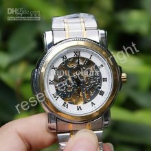 2012 New Luxury Automatic Mechanical Men Watches Hollow Watch Fashio