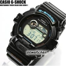 2013 Casio G-shock G-lide Multiband 6 Gwx-8900 Gwx-8900-1dr Solar Power Black