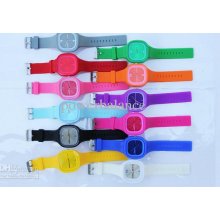 205pcs Jelly Square Candy Watch Silicone Sport Fashion Luxury Watche