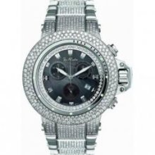 24.00ct Real Diamond Razor Watch by Joe Rodeo Black Dial