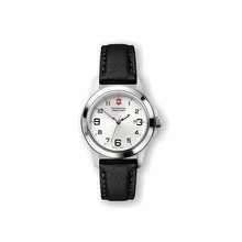 241388 -- Small Silver Dial with Black Leather Strap