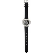 24278 Hello Kitty Ladies Diamante Heart Stones Black Watch