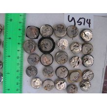 25pc Vintage Seiko Lady Automatic 17mm Movement Parts Watch Asis