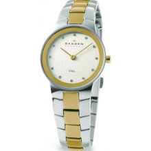 430SSGX Skagen Ladies Links White Gold Steel Watch