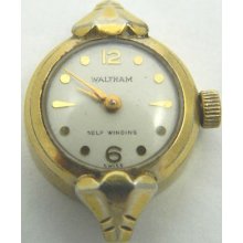 4u2fix Vintage Ladies Waltham 17 Jewel Automatic 10k Rgp Bezel Wristwatch Wxo