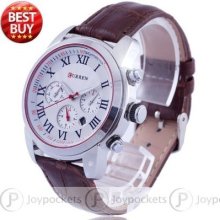 6 Analog Dials Luxury Men Boy Sport Fashion Quartz Wrist Watch Xmas Gift 212