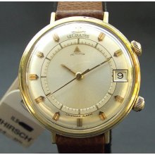 60s Lecoultre Memovox 'calendar Alarm' Date 911 17j Swiss Men 10kgf Le Coultre