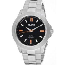 a_line Watches Women's GRA Black Dial Stainless Steel Stainless Steel