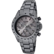 a_line Watches Women's Amore Chronograph Grey Dial Grey Aluminum Grey