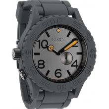 A236-2235 Nixon Mens Rubber 51-30 Steel Gray Watch