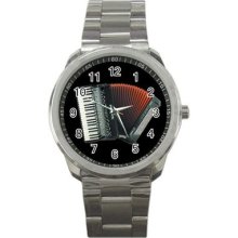 Accordion Piano Steel Watch 2013 Stainless Steel Rare Hot Item Bid Now