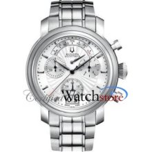 Accutron 63c109 Watch Amerigo Mens Silver Dial Stainless Steel Case Quartz