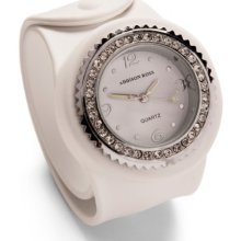 Addison Ross Unisex Quartz Watch With White Dial Analogue Display And White Silicone Strap Wa0100