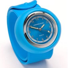 Addison Ross Unisex Quartz Watch With Blue Dial Analogue Display And Blue Silicone Strap Wa0064