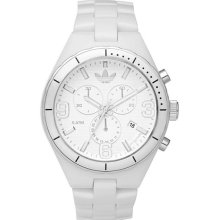 adidas Originals 'Resin Cambridge' 44mm Chronograph Watch Matte White