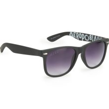 Aeropostale Black Rubber Wayfarer Sunglasses Black Onesz