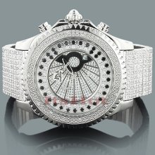 Affordable Hip Hop Watches: Techno Master Mens Diamond Watch 0.18ct