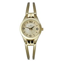 AK Anne Klein Women's Gold Tone Bracelet watch #7406CHGB