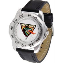 Alabama Birmingham UAB Mens Leather Sports Watch