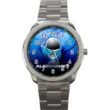 Alienware Unisex Silver-Tone Sports Metal Watch 09