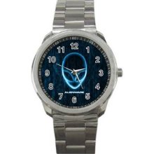 Alienware Unisex Silver-Tone Sports Metal Watch 10