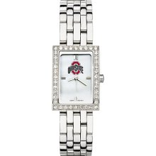 Alluring Ladies Ohio State University Watch with Logo in Stainless Steel