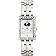 Alluring Ladies University Of Georgia Watch with Logo in Stainless Steel