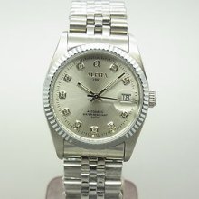 Alpha Silver Dial Datejust Stainless Steel Automatic Man's Watch