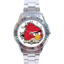 Angry Birds Stainless Steel Chrome Analogue Men's Watch 05